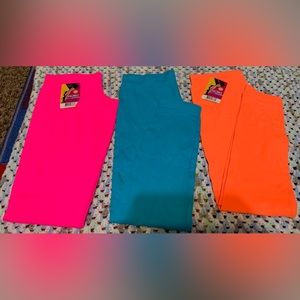 3x MOPAS LADIES NYLON CAPRI LEGGINGS (EX004/LG004) Free Size